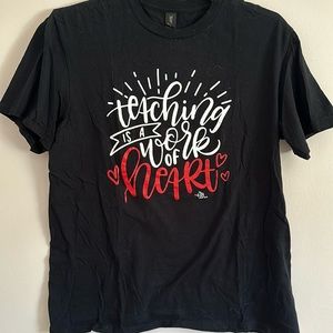 Teaching is a work of heart t shirt